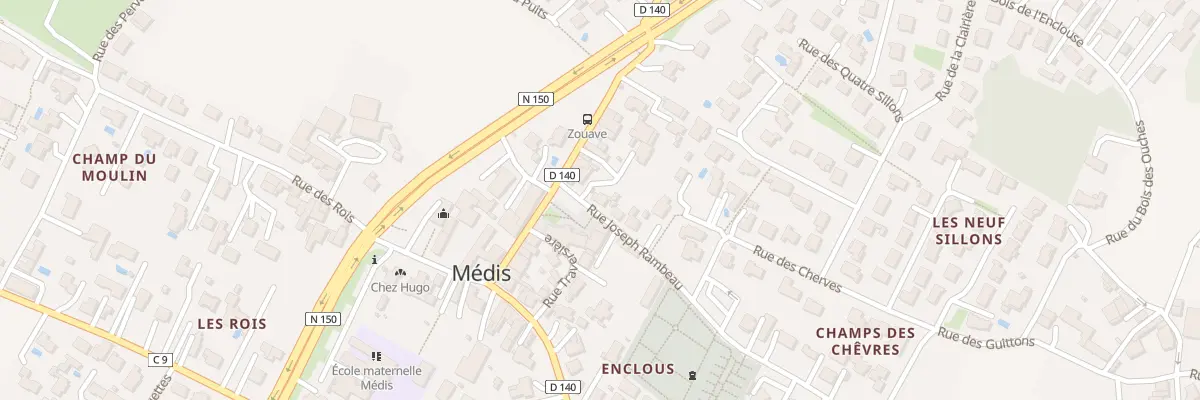 Plan du 2 Rue Joseph Rambeau à Médis