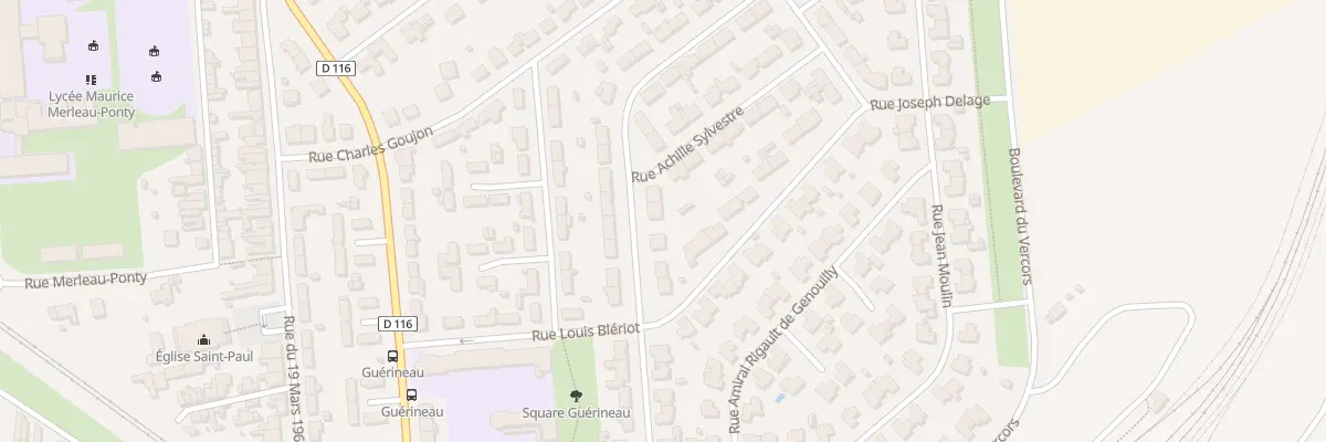 Plan du 17 Rue Joseph Jourdain de Muizon à Rochefort