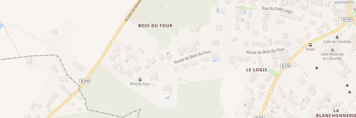 Plan du 17T Rte du Bois du Four à Breuil-Magné