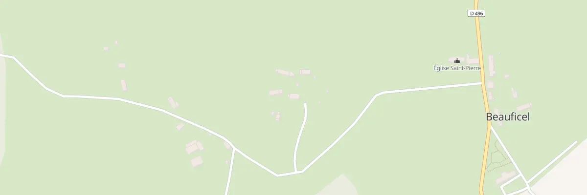Plan du 1 Les Buttes à Beauficel