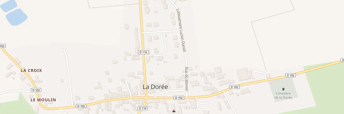 Plan du 3 Lot Lucien Daniel à La Dorée