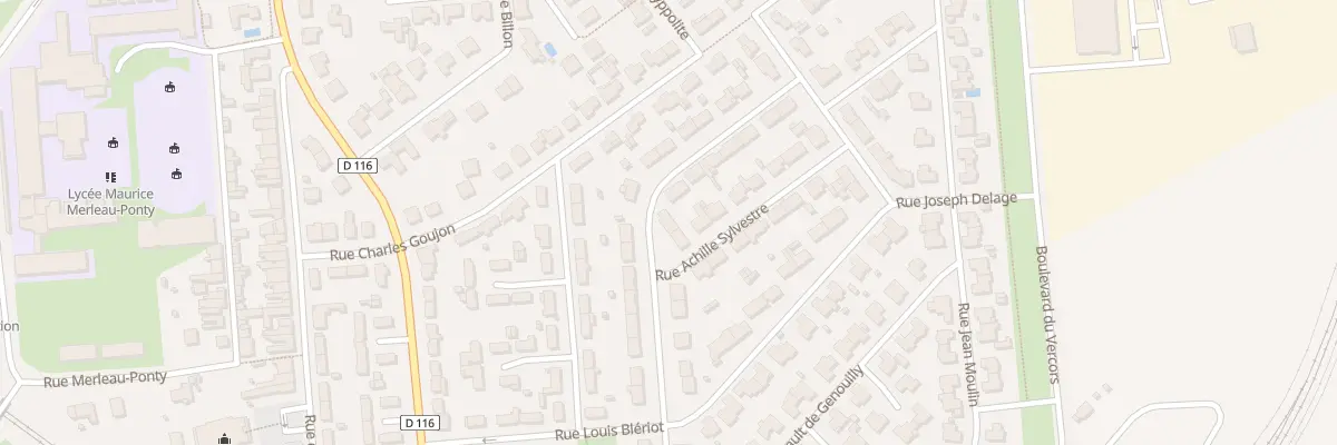 Plan du 23 Rue Joseph Jourdain de Muizon à Rochefort