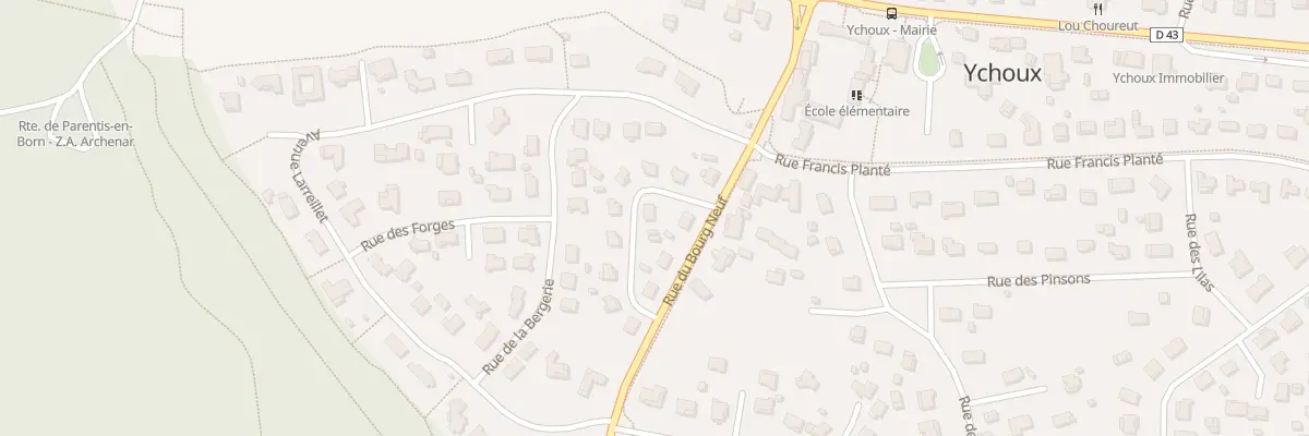 Plan du 1 Rue Elie Menaut à Ychoux
