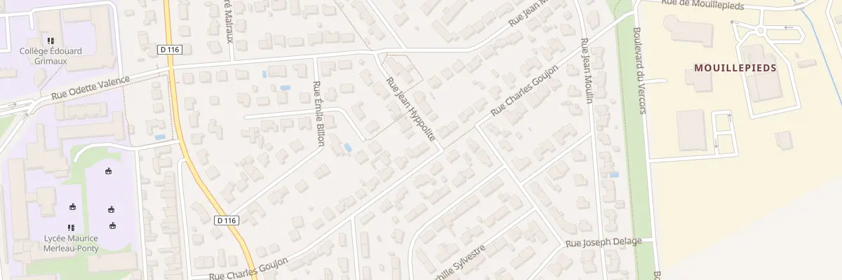 Plan du 32 Rue Charles Goujon à Rochefort