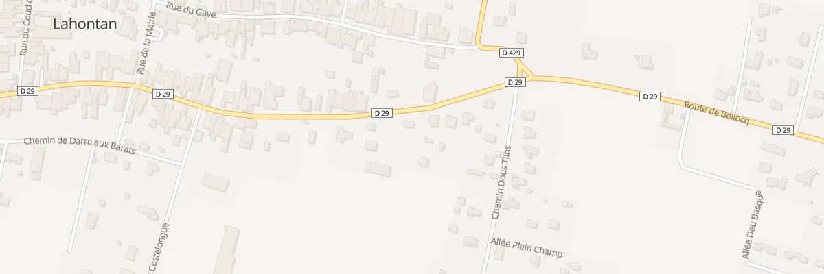 Plan du 72 Rue du Bois à Lahontan