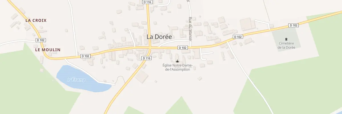 Plan du 8 Rue des Ecoles à La Dorée