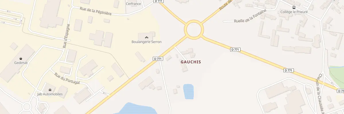 Plan du 65 Rte de Nantes à Craon