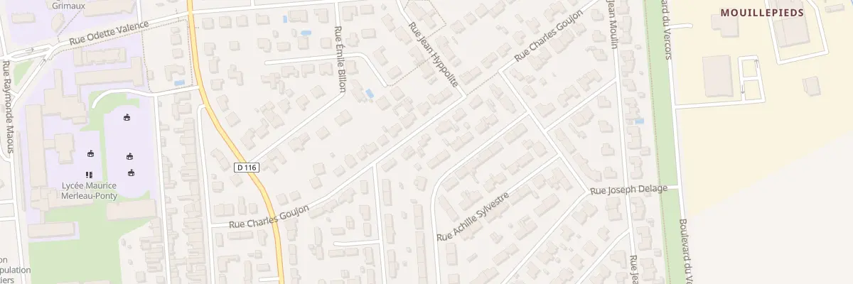 Plan du 15 Rue Charles Goujon à Rochefort