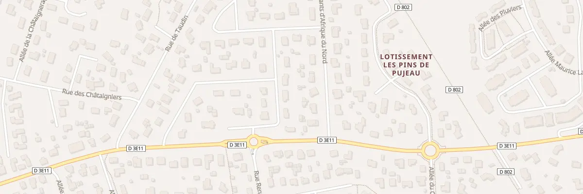 Plan du 25 Rue Daniel Digneaux à Biganos