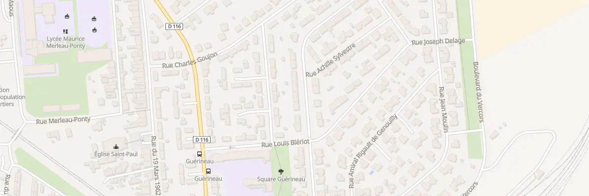 Plan du 18 Rue Joseph Jourdain de Muizon à Rochefort