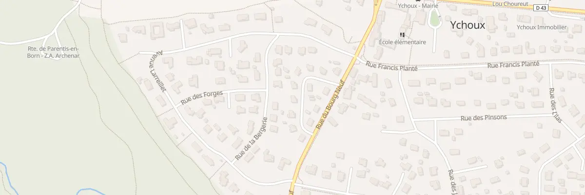 Plan du 10 Rue Elie Menaut à Ychoux