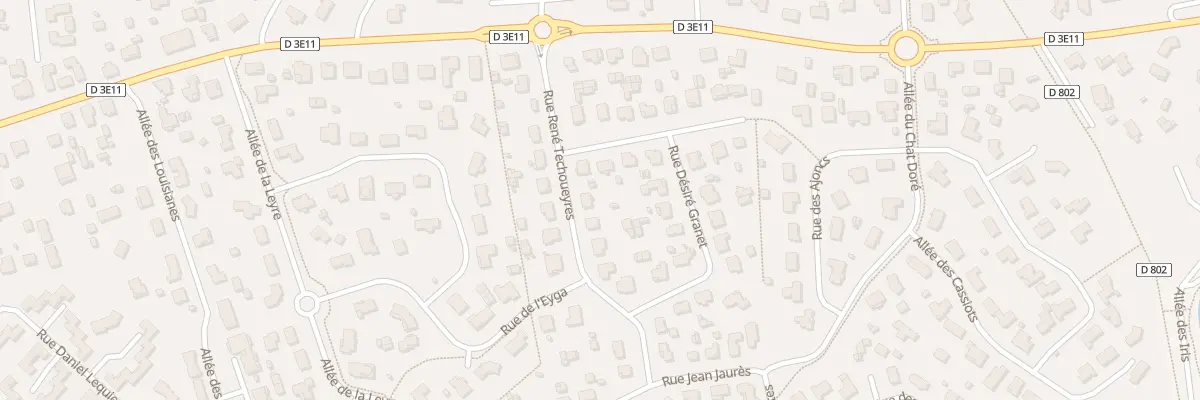 Plan du 14 Rue Rene Techoueyres à Biganos