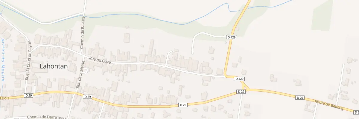 Plan du 9005 Rue du Gave à Lahontan