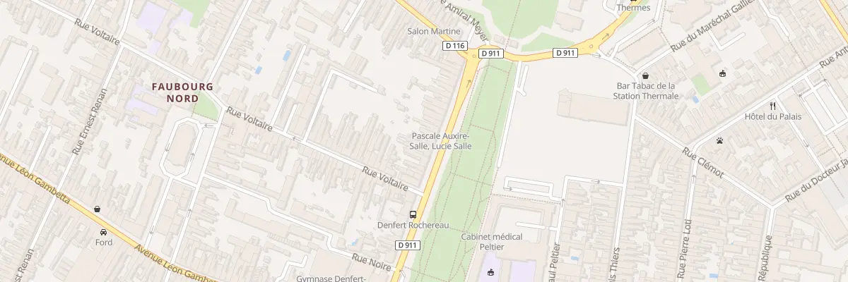 Plan du 16 Rue Denfert Rochereau à Rochefort