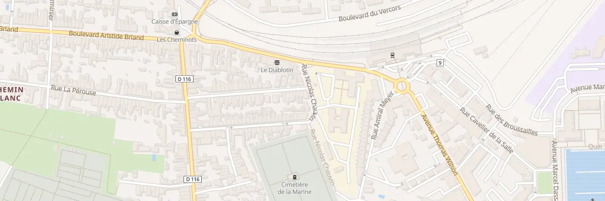 Plan du 52 Rue Colbert du Terron à Rochefort