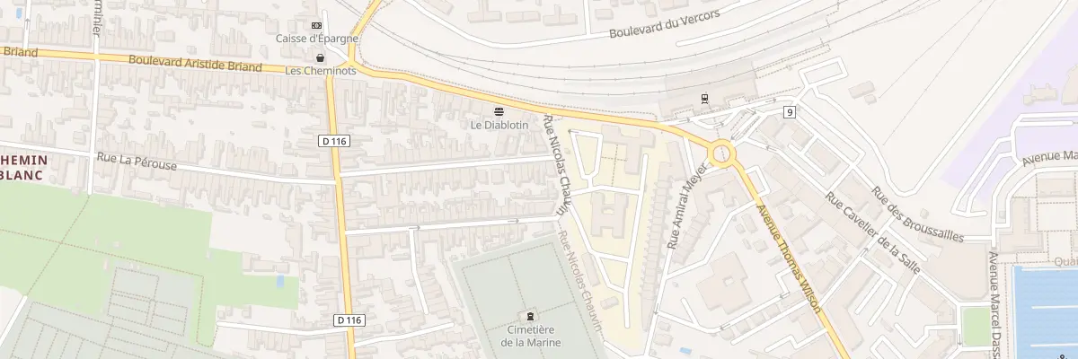 Plan du 50 Rue Colbert du Terron à Rochefort