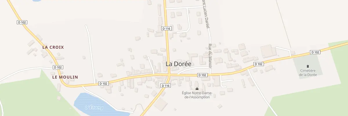 Plan du 6 Rue de la Libération à La Dorée