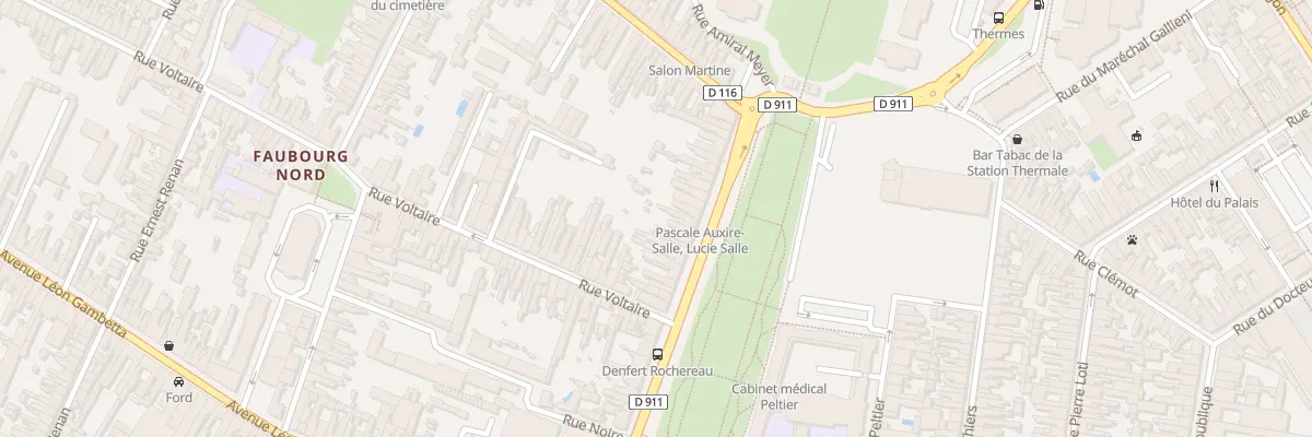 Plan du 14 Rue Denfert Rochereau à Rochefort