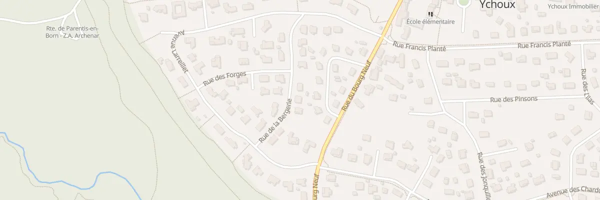 Plan du 11 Rue de la Bergerie à Ychoux