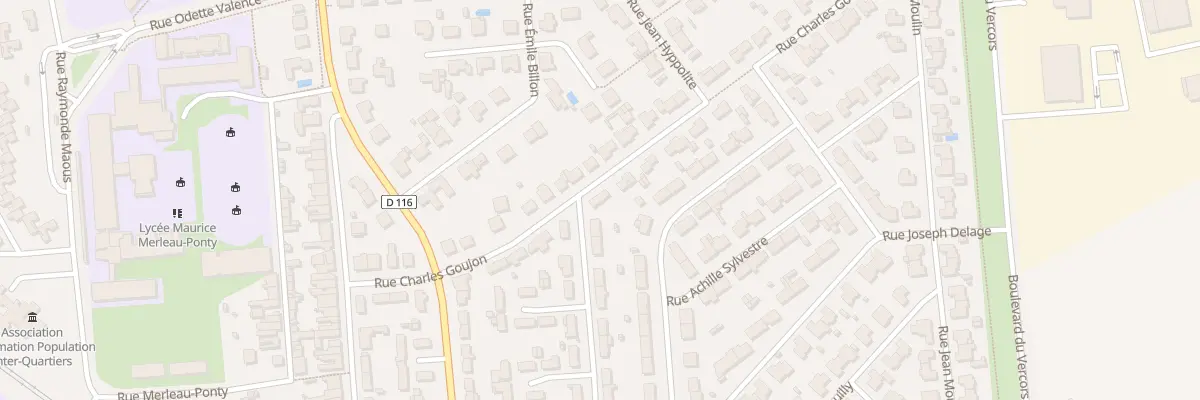 Plan du 11 Rue Charles Goujon à Rochefort