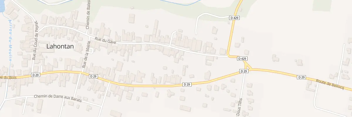 Plan du 9047 Rue du Gave à Lahontan