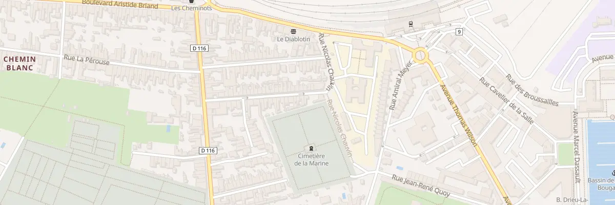 Plan du 6 Rue Guesdon à Rochefort