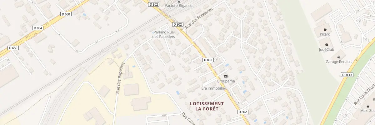 Plan du 28 Rte des Lacs à Biganos