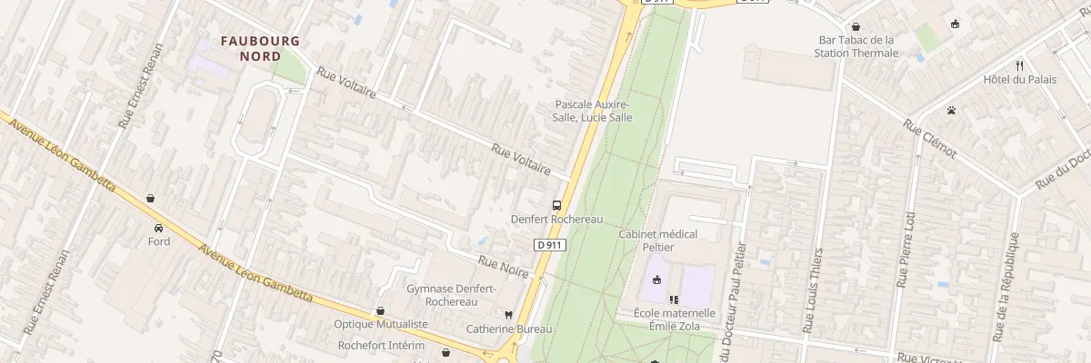 Plan du 2 Rue Voltaire à Rochefort