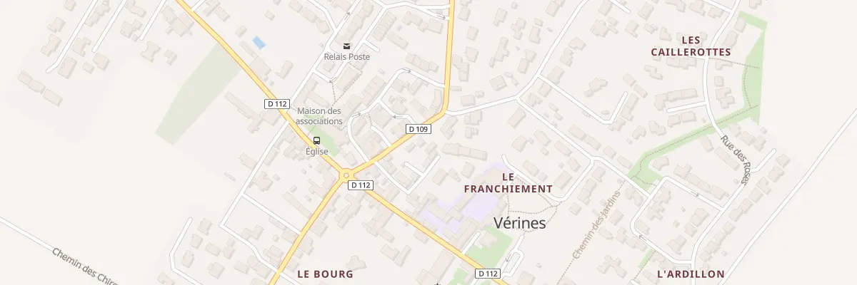 Plan du 14 Rue des Charbonniers à Vérines
