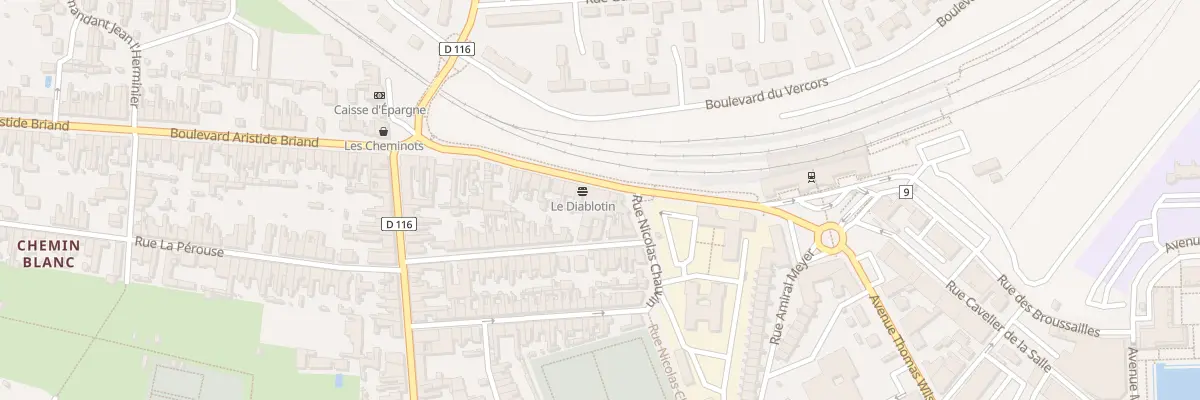 Plan du 6 Bd Aristide Briand à Rochefort