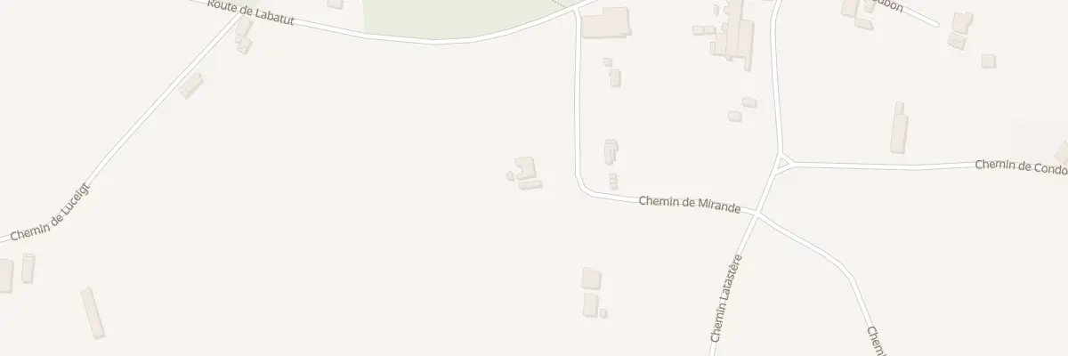 Plan du 154 Che de Mirande à Misson