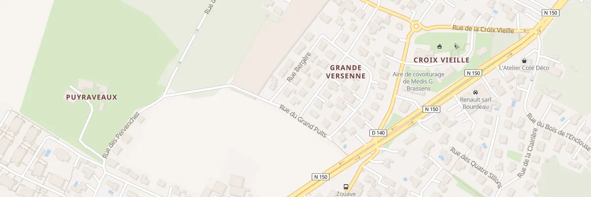 Plan du 2 Rue de la Grande Versenne à Médis