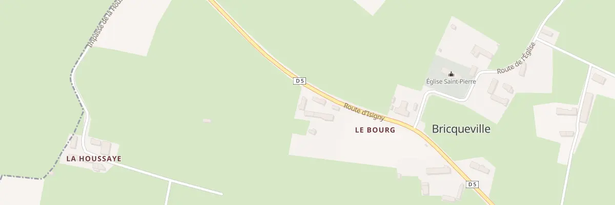 Plan du 683 Rte d’Isigny à Bricqueville