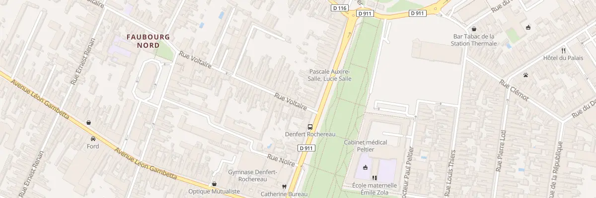 Plan du 1 Rue Voltaire à Rochefort