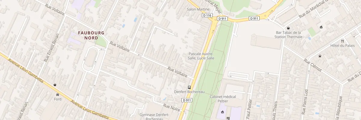Plan du 1B Rue Voltaire à Rochefort