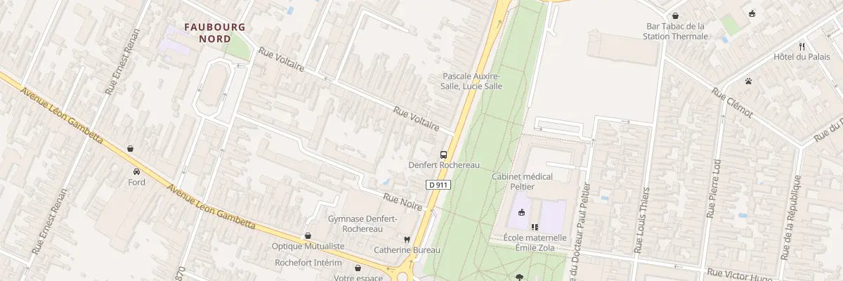 Plan du 4 Rue Voltaire à Rochefort