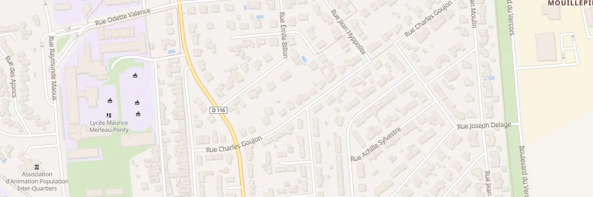Plan du 18 Rue Charles Goujon à Rochefort