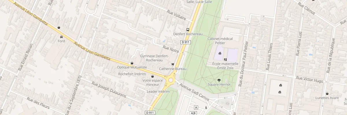 Plan du 32 Rue Denfert Rochereau à Rochefort