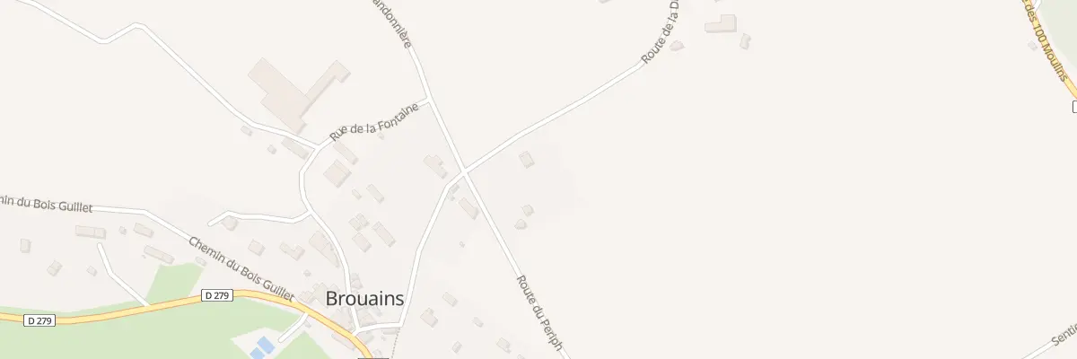 Plan du 4 La Trigalle à Brouains
