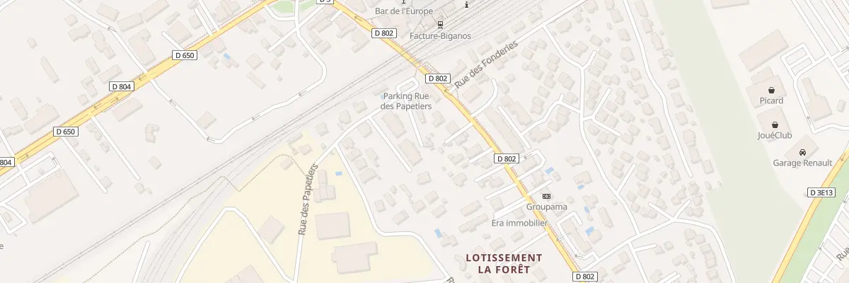 Plan du 3 Rue des Papetiers à Biganos