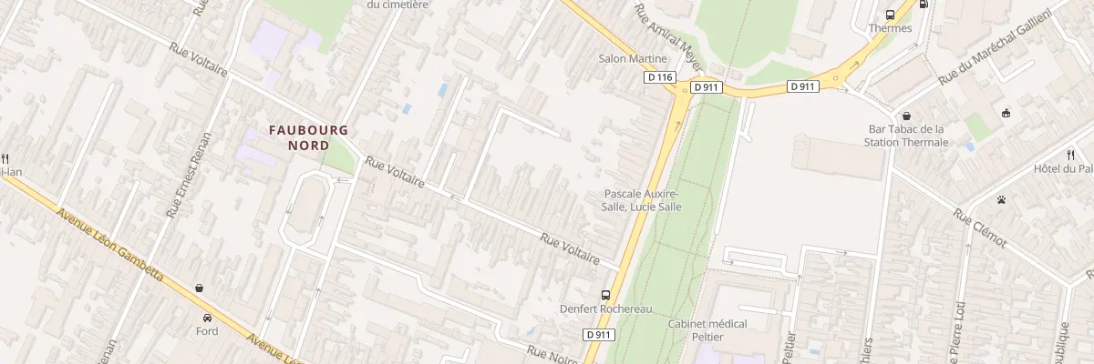 Plan du 11 Rue Voltaire à Rochefort