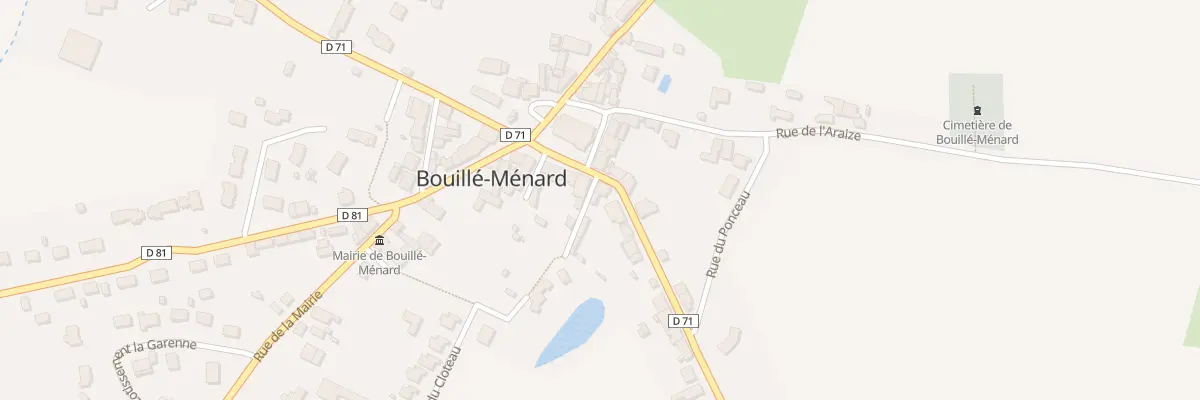 Plan du 2 Rue du Faubourg St Mathieu à Bouillé-Ménard