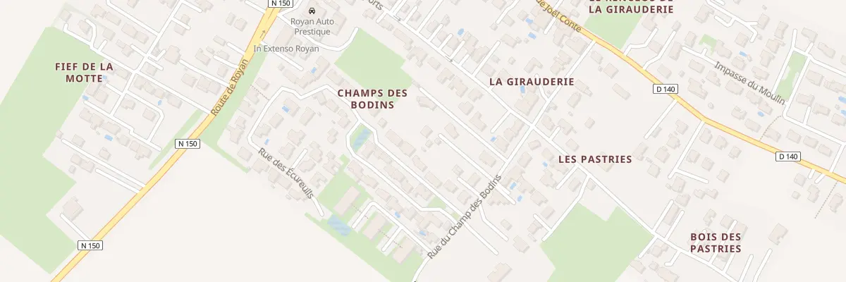 Plan du 9 Rue du Champ des Bodins à Médis