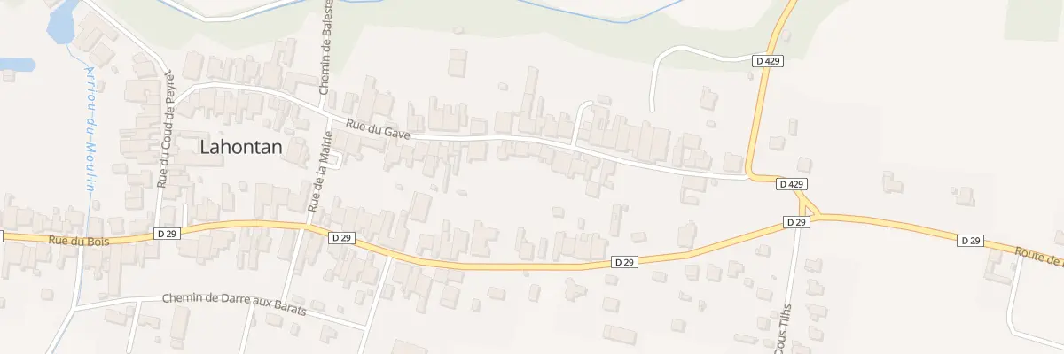 Plan du 9044 Rue du Gave à Lahontan