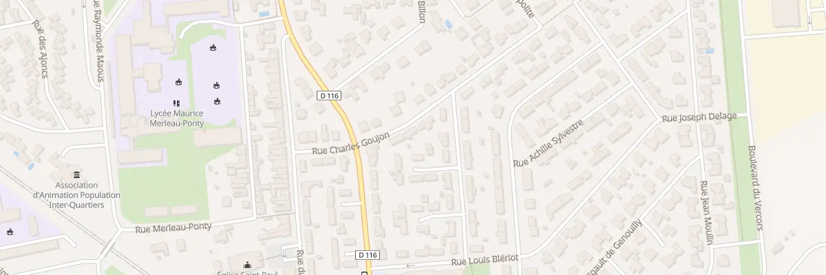 Plan du 7 Rue Charles Goujon à Rochefort