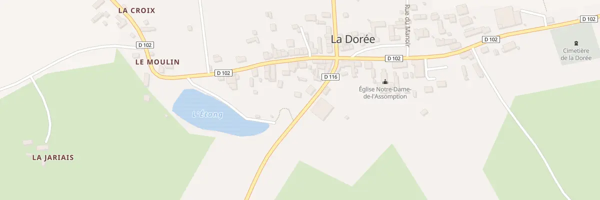Plan du 6 Rue du Pré de la Forge à La Dorée