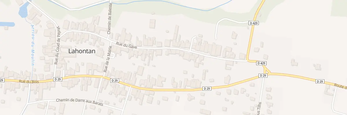 Plan du 9043 Rue du Gave à Lahontan