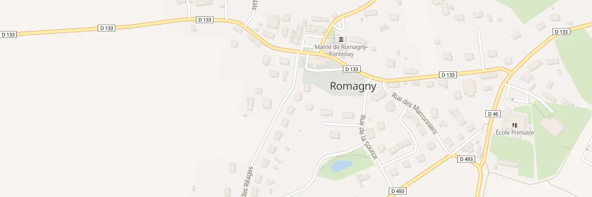 Plan du 3 Rue des Reages - Romagny à Romagny Fontenay
