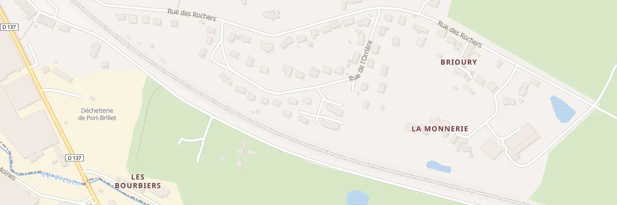 Plan du 2 Imp de l’Orrière à Port-Brillet
