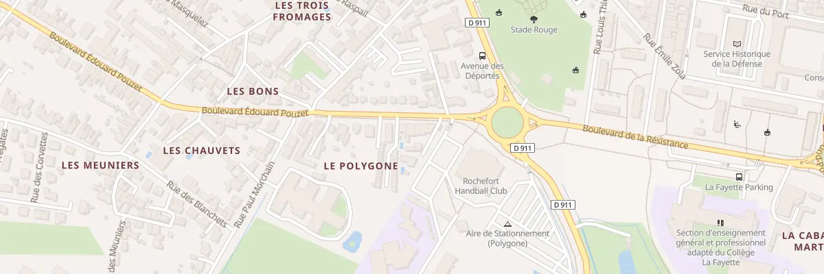 Plan du 6 Bd Edouard Pouzet à Rochefort